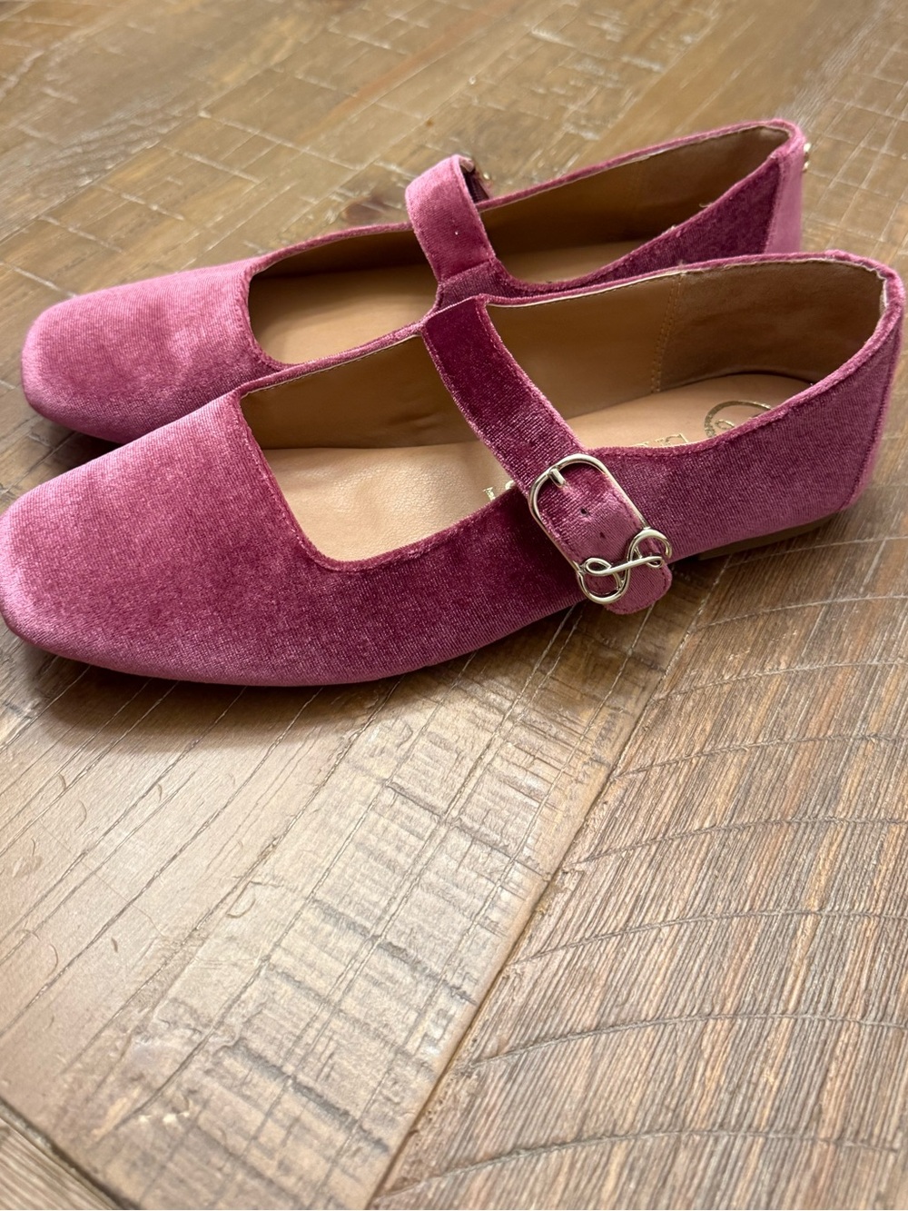 Sam & Libby Velvet Fredi Mary Jane Ballet Flats sz 8 - Picture 2 of 7